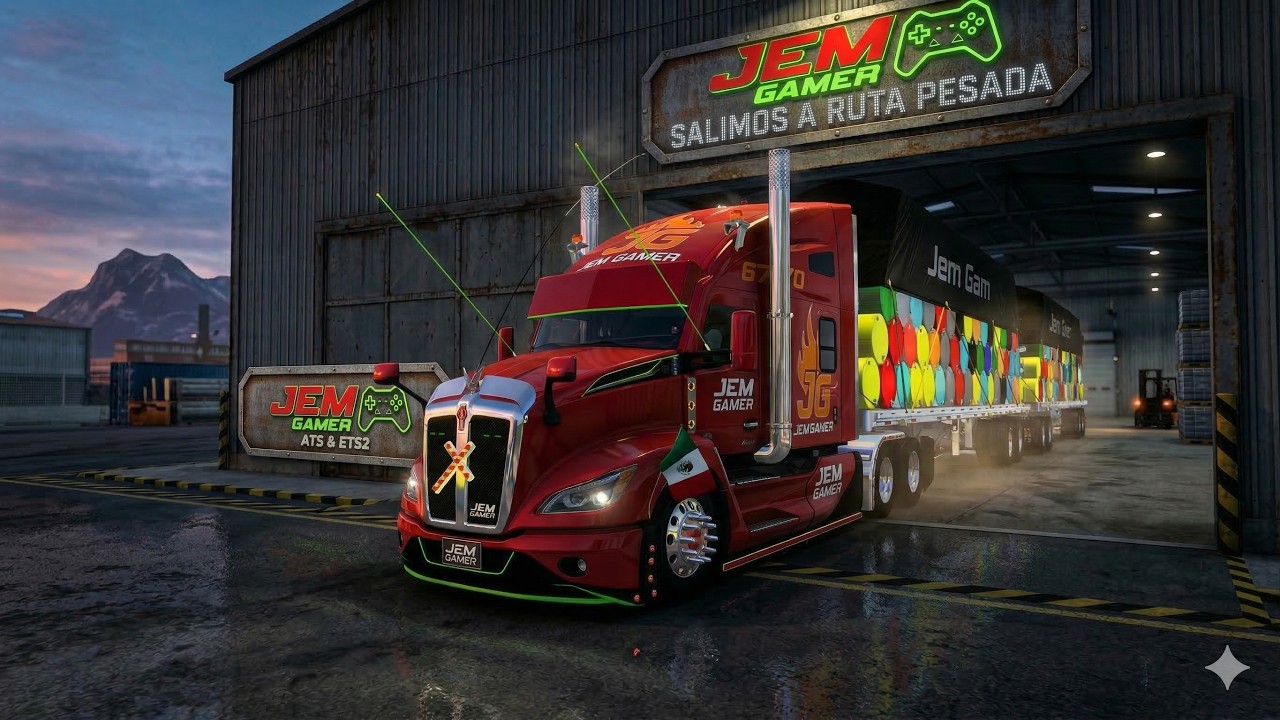 SALIMOS A RUTA CON EL PODEROSO KENWORTH NEXT GEN  CON CARGA PESADA ATS 1.58