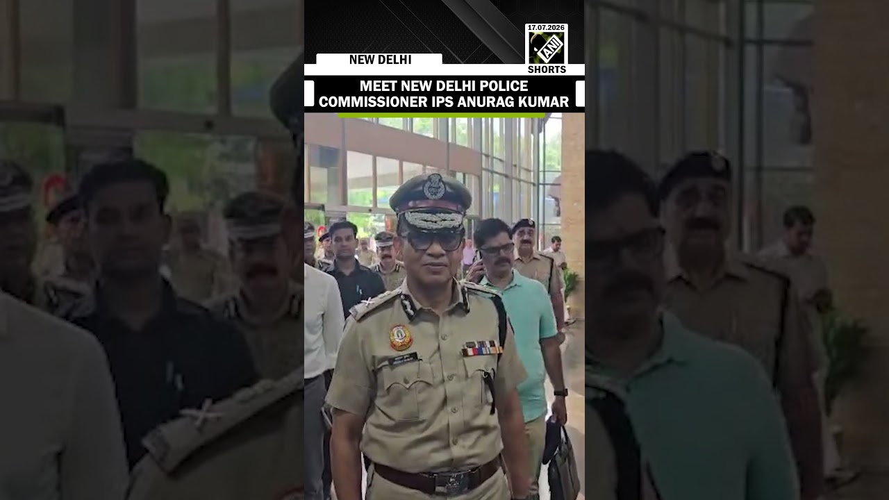 IPS Anurag Kumar arrives at Delhi Police headquarters to take charge as Delhi Police Commissioner