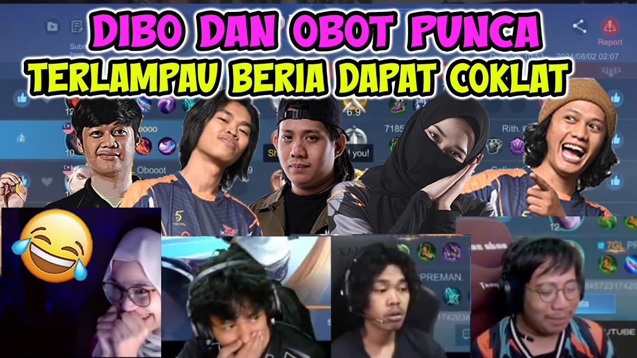 DIBO DAN OBOT PUNCA DAPAT COKLAT 🤣😂 !! DIBO LIVE FACECAM MLBB