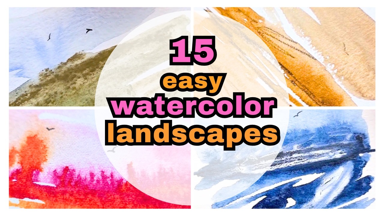 Du wirst nicht glauben, wie einfach diese 15 Aquarell Traumlandschaften sind!