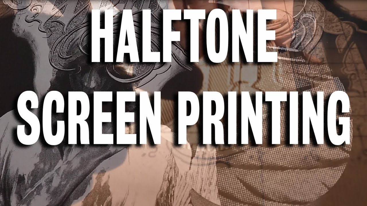 Halftone Screen Printing T-shirts // How-To