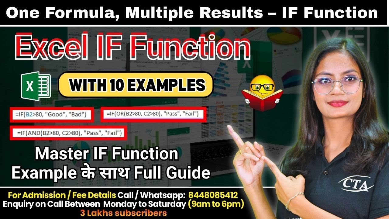 Excel IF Functions | Learn IF, Nested IF & Multiple IF Conditions | Computer Tech Academy