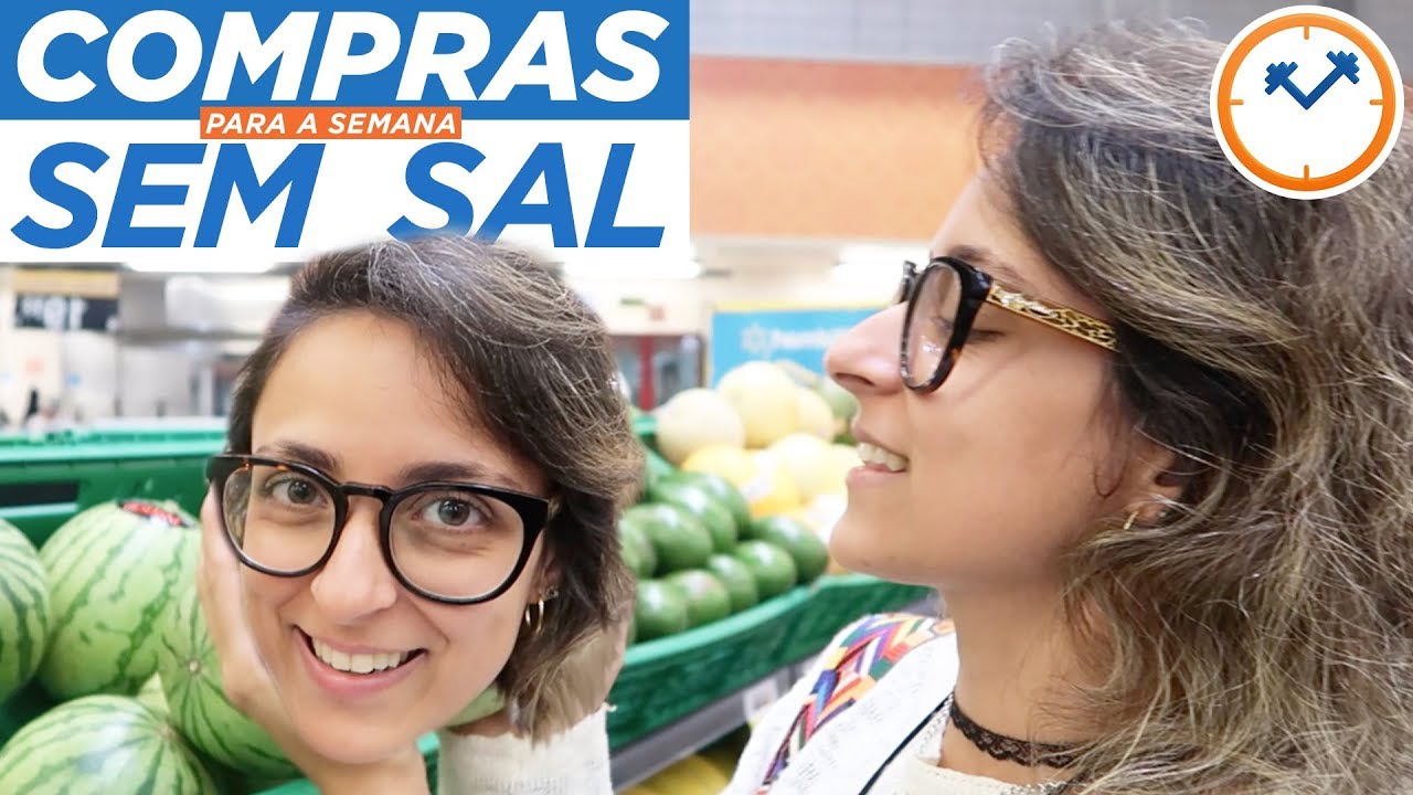 🍈 COMPRA BARATA NO MERCADO PARA A SEMANA SEM SAL | Saúde na Rotina