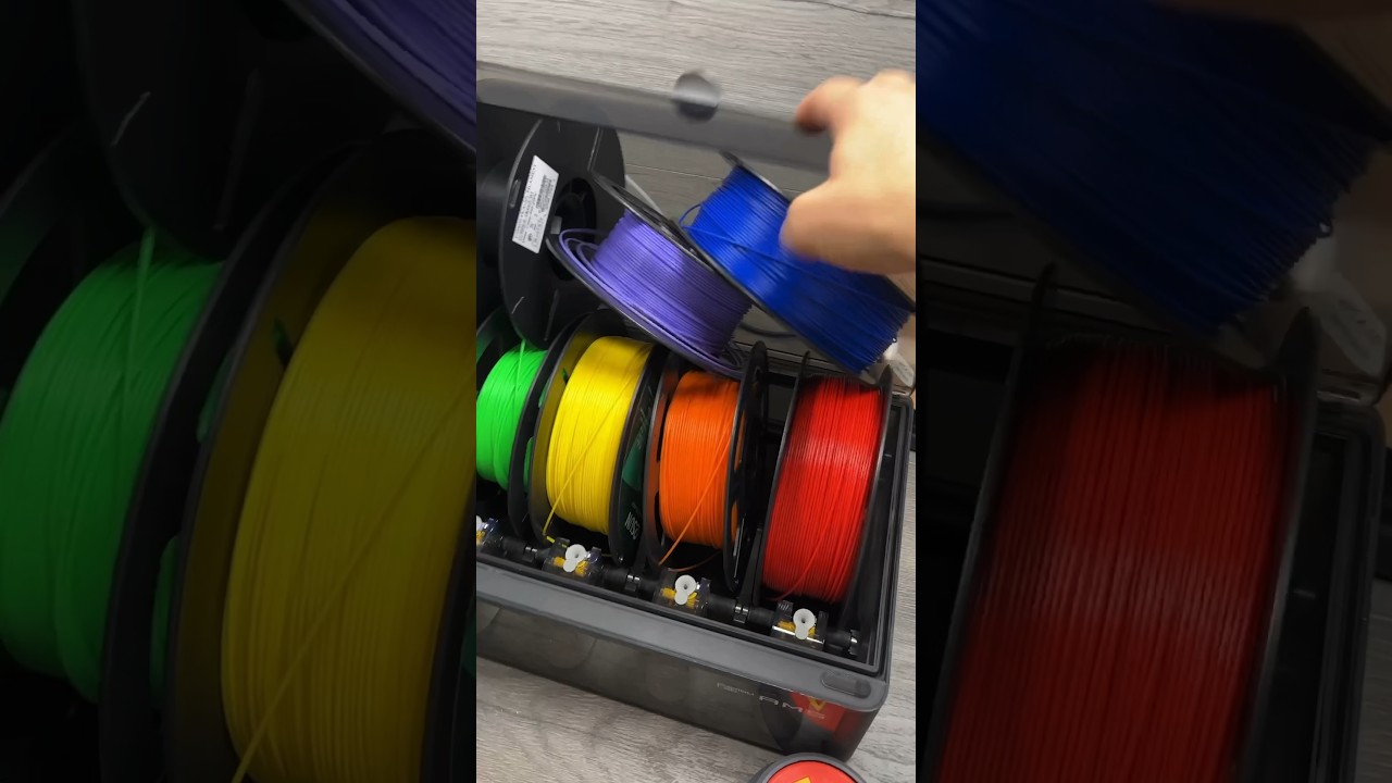 БЕЗГРАНИЧНОЕ КОЛИЧЕСТВО ЦВЕТОВ от одного AMS BAMBU LAB?! 🌈 #3dпечать #3dпринтер #шорты