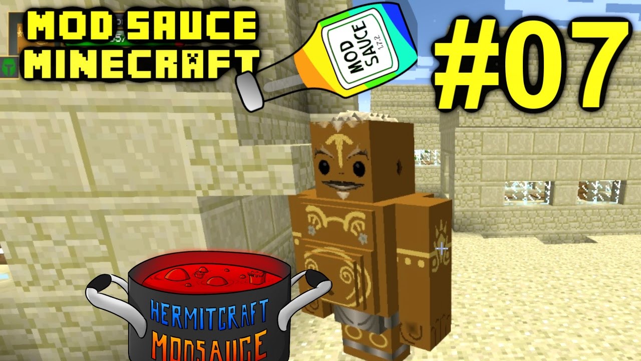 Minecraft Mod Sauce Ep. 7 - Adventure Time & Tinkers !!! ( HermitCraft Modded Minecraft )