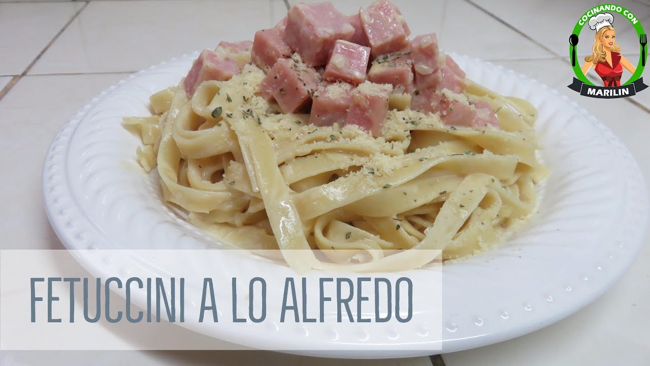 Fetuccini a tallarín a lo Alfredo | Mi estilo | Cocinando con Marilin