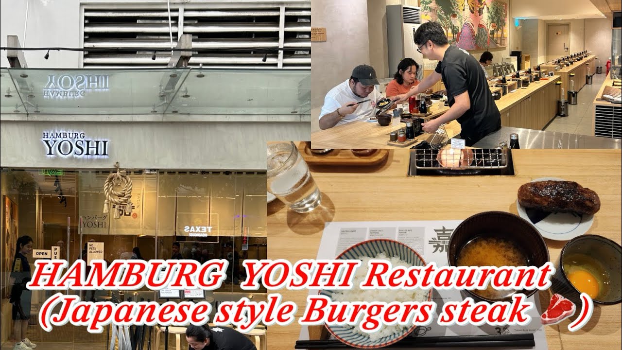 Yoshi Restaurant ( 🇯🇵 Japanese Style Burger steak 🥩) Hamburg  yummy 😋 Delicious 😋 