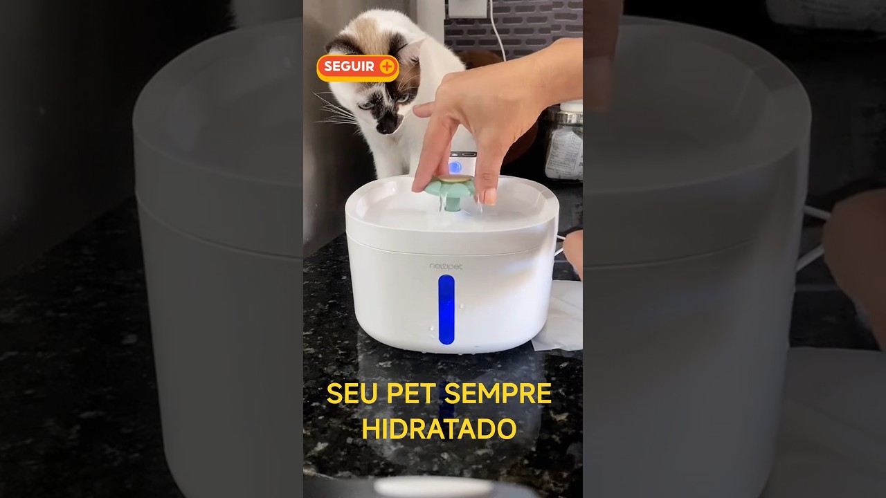 Bebedouro autom&aacute;tico fonte NewPet #animais #fontedeagua