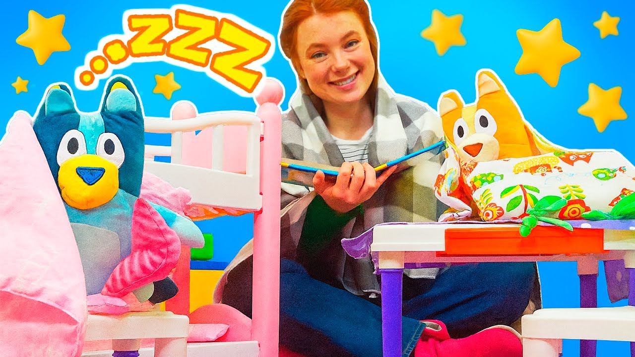 Bluey und Bingo suchen den besten Schlafplatz 💤 Lustiges Video mit Irene