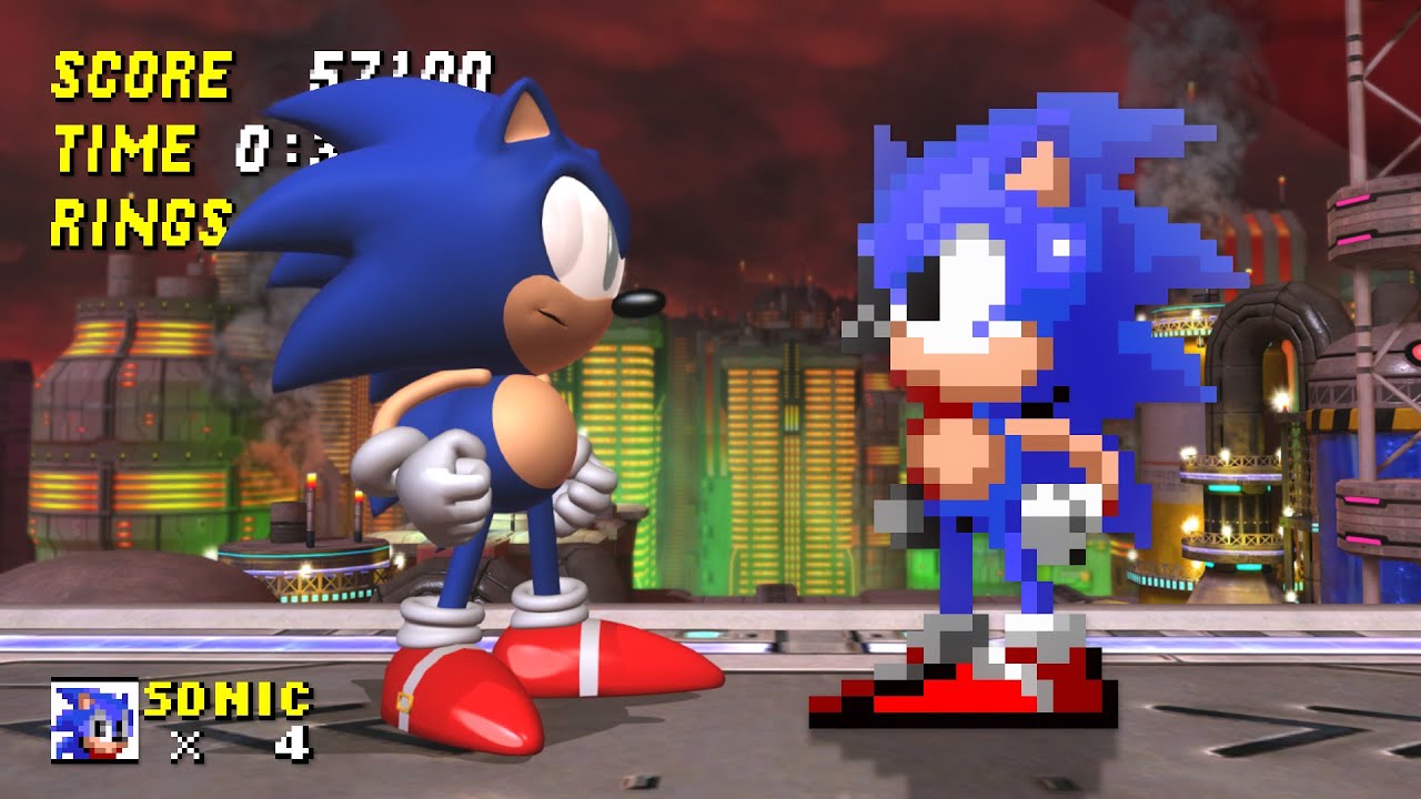 Sonic 2 Sonic, now he's 3D