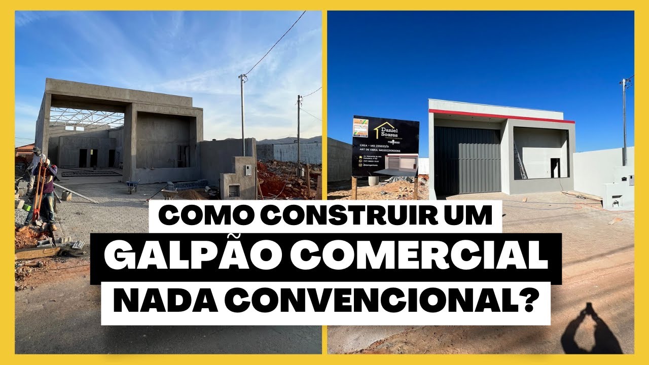 NÃO construa um GALPÃO COMERCIAL antes de VER ESSE VÍDEO! (Galpão BONITO E NADA CONVENCIONAL)