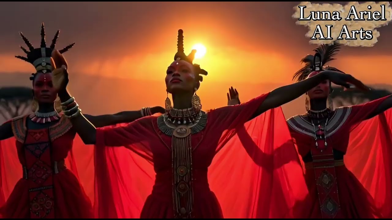 RHYTHM OF THE RED EARTH - AI Art Music/Poetry