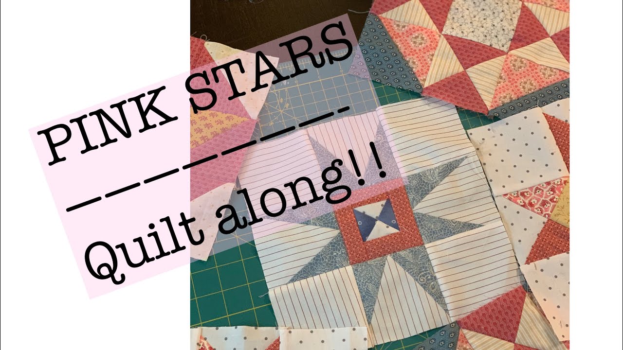 PINK STARS quilt along - Dove at the window-sew with me