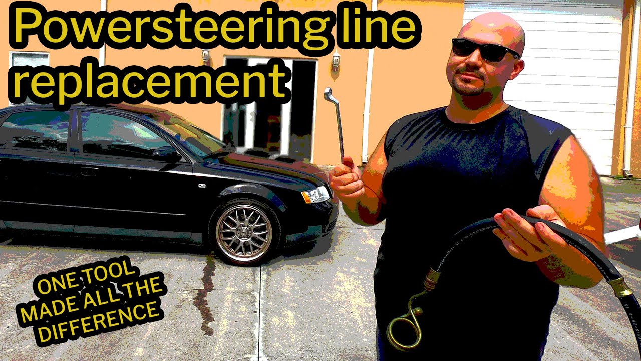 Audi A4 (B6) Power Steering Line Replacement - How To Do It