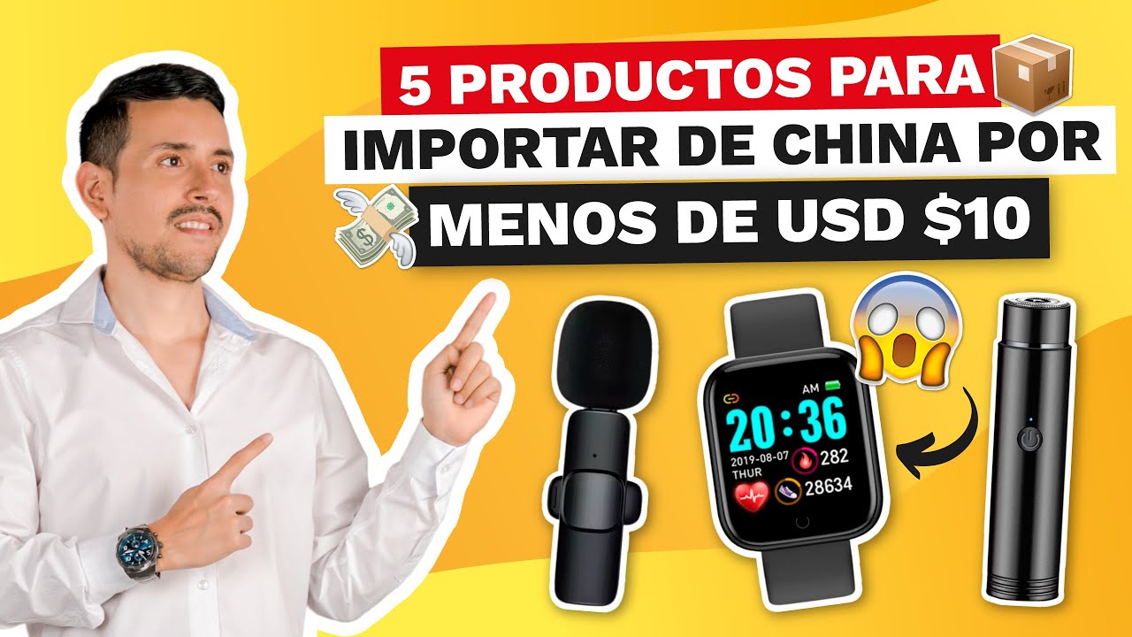 5 PRODUCTOS BARATOS para IMPORTAR de CHINA por MENOS de $10 DÓLARES 💸