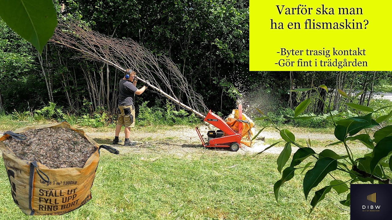 Varför behöver man en flismaskin och vad kan man använda fliset till?