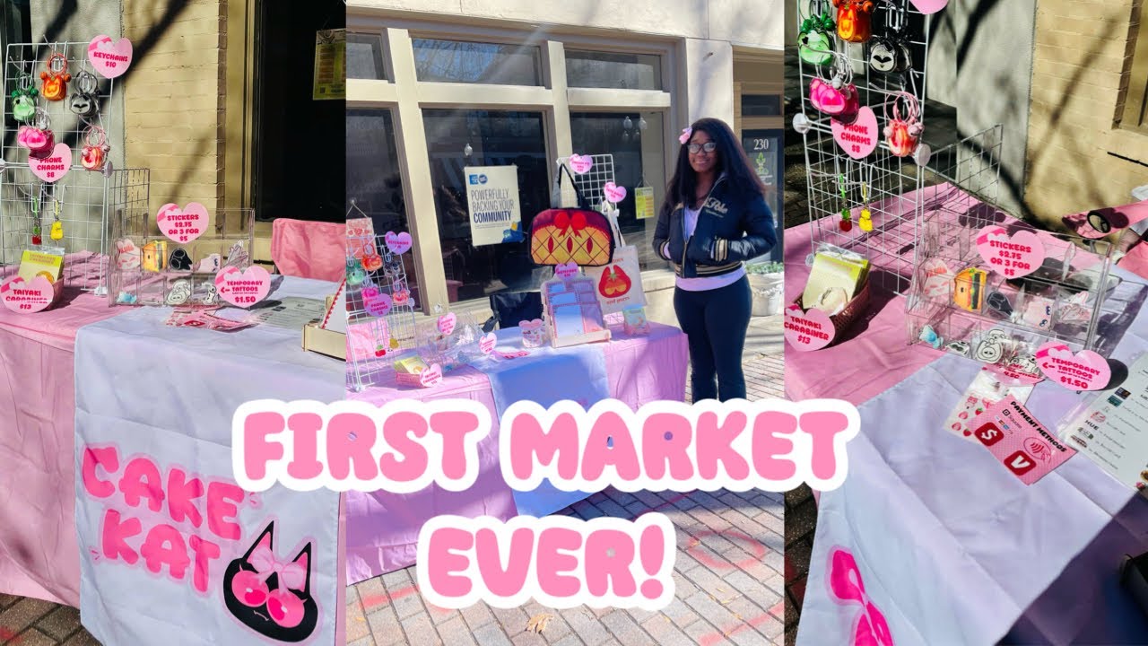 Valentine’s Day market vlog!💞  My first market ever, how much I made, market prep!
