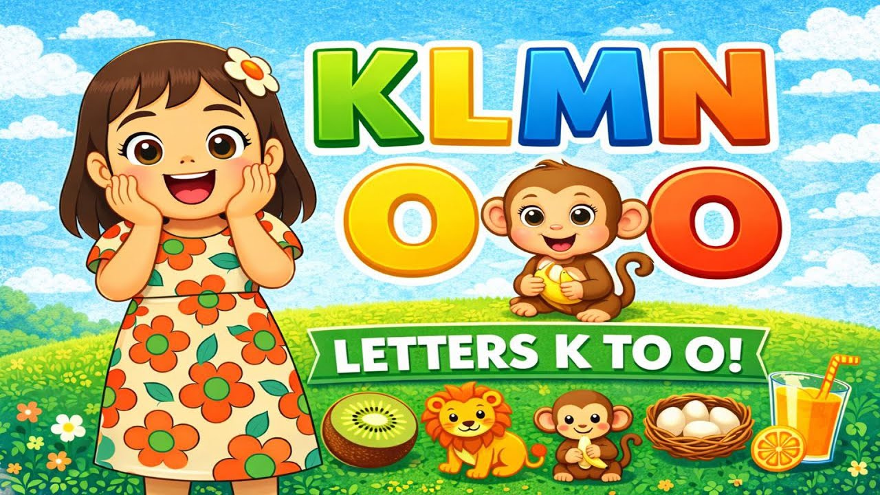 Kids Learn ABC | تعليم الحروف K L M N O للأطفال