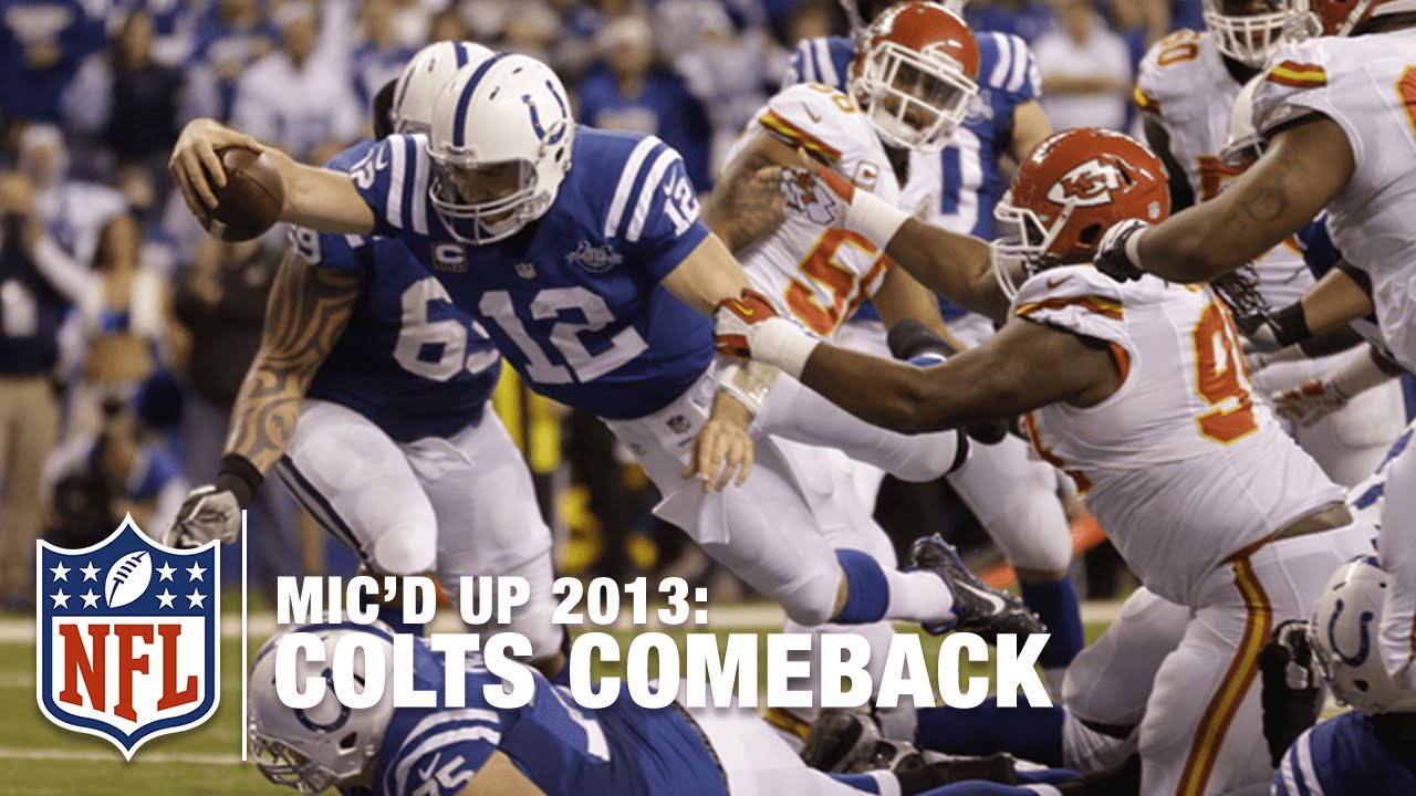 Andrew Luck & Colts Mic'd Up Mega Comeback vs. Chiefs 2013 Playoffs | NFL
