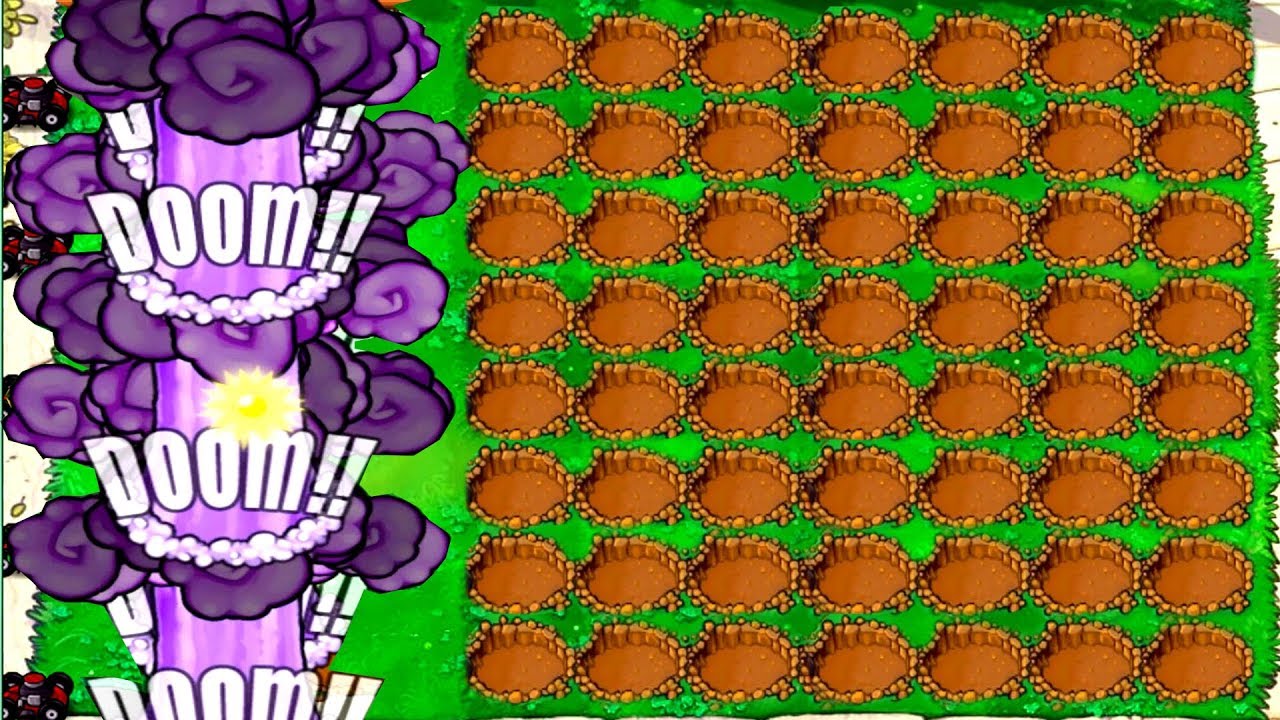 Team Pea Vs Cattail Vs Doom Shroom PVZ - Plants Vs Zombies Battlez