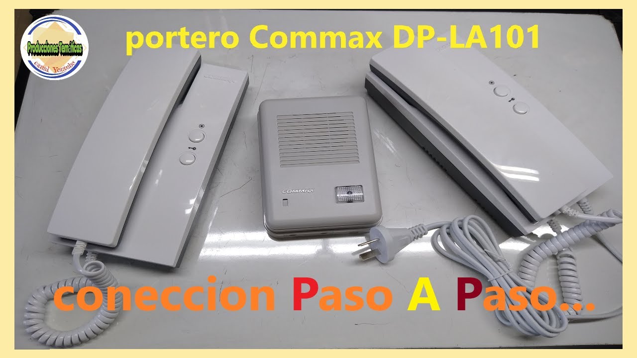 COMO conectar Portero commax DP-LA101,, FACIL!!!!