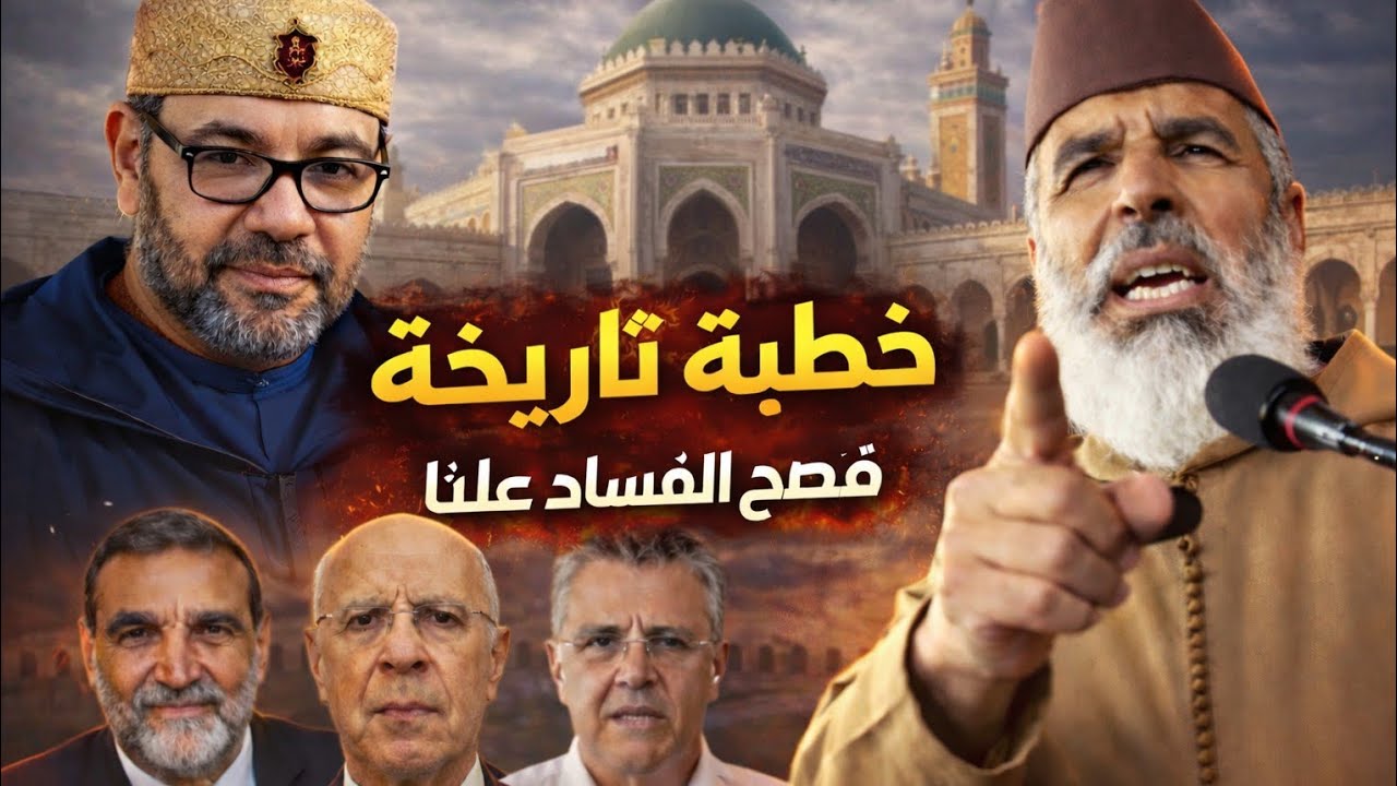 خطبة تاريخية للشيخ رشيد  نافع يفضح المفسدين #المغرب #محمود_الحسنات #مساجد_المغرب #رشيد_نافع