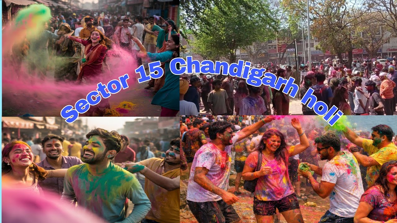 Sector 15 Chandigarh Mein Holi Ka Hungama | Full Masti Vlog #holi #youtube #tiktok #viral 