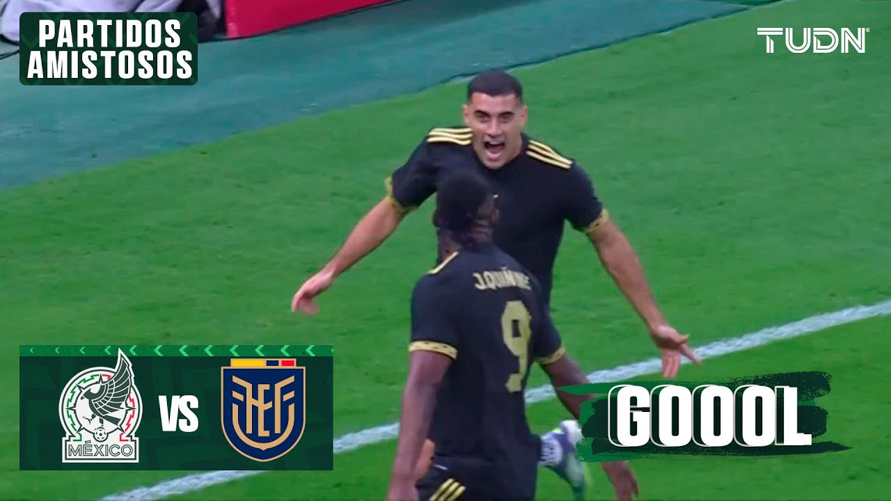 &iexcl;BER-TE-RA-MEEE! Gol de vestidor - M&eacute;xico 1-0 Ecuador | Amistoso Internacional | TUDN