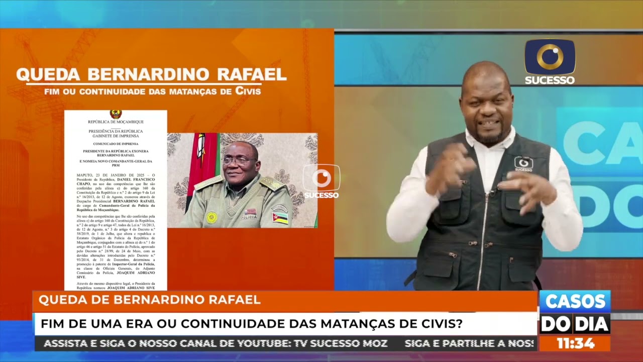 QUEDA DE BERNARDINO RAFAEL: É O FIM DE UMA ERA OU CONTINUIDADE DAS MATANÇAS DE INOCENTES?