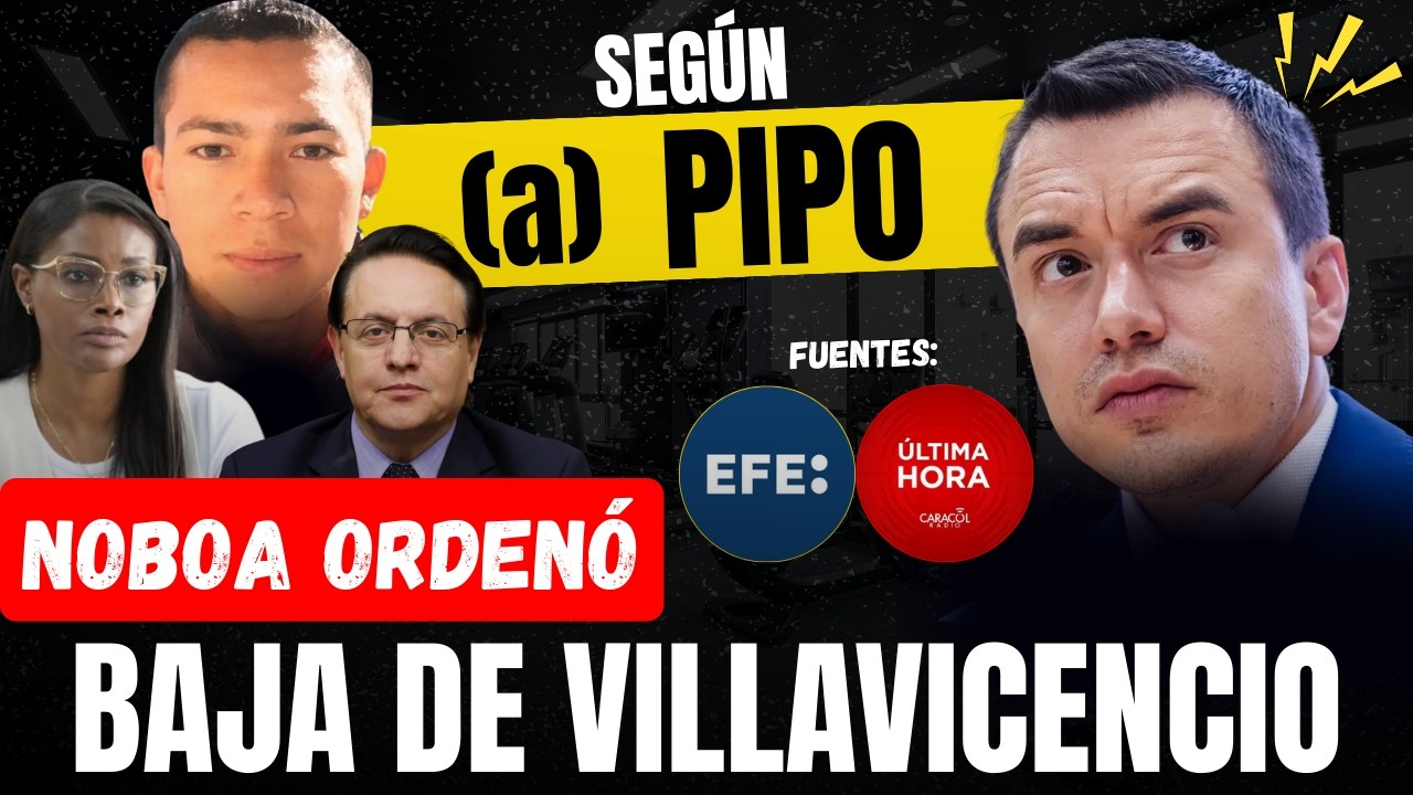 ⚠️ ¡BOMBA DESDE ESPAÑA! Alias Pipo ROMPE EL SILENCIO y hunde a Noboa: 