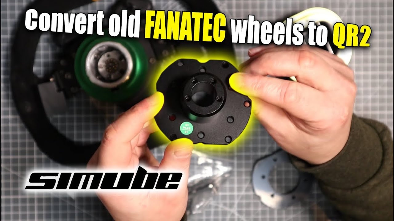 SIMUBE QR1 to QR2 Conversion Adaptor for old FANATEC wheels [REVIEW]