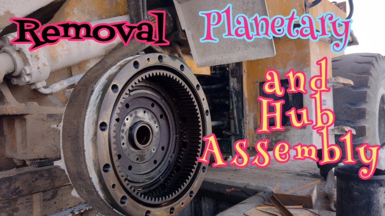 KAWASAKI 70Z LOADER REMOVAL OF PLANETARY AND HUB ASSEMBLY