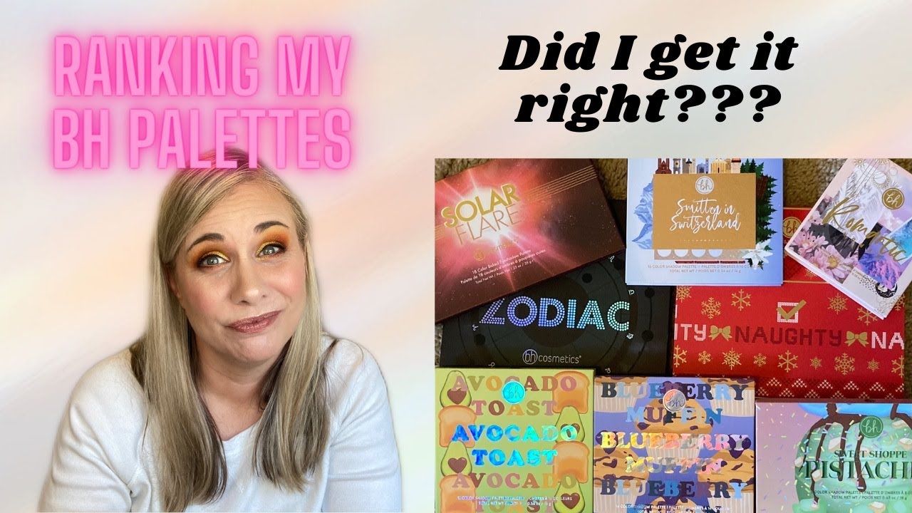RANKING ALL 18 OF MY BH COSMETICS PALETTES!  This was SOOOO difficult! Did I get it right??