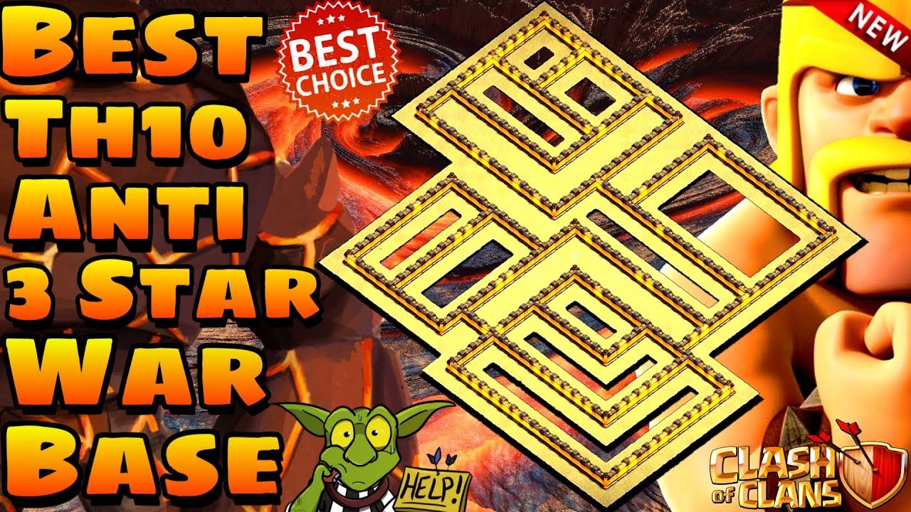 NEW TH10 WAR BASE 2019 | ANTI 3 STAR BASE | ANTI EVERYTHIN | WITH REPLAY