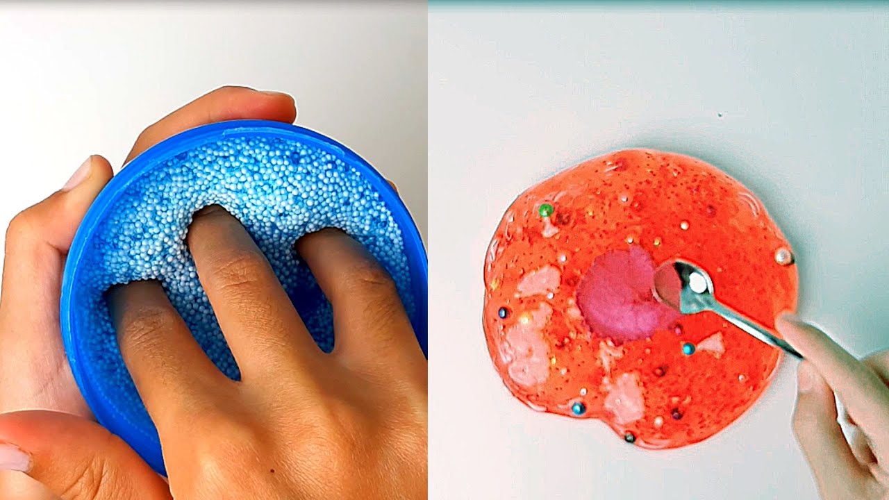 Relaxing slime ASMR Mixing pigment Sofi Magic Slime