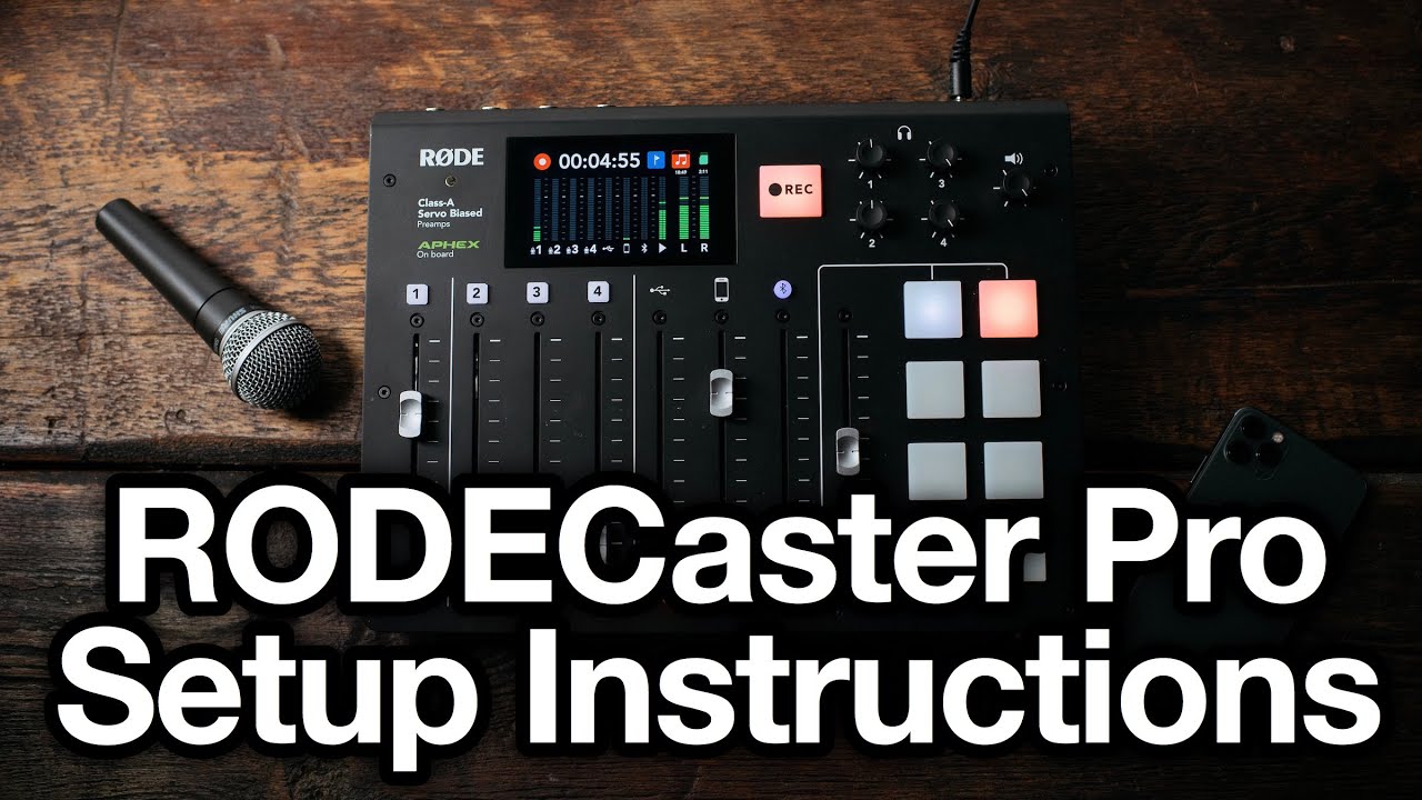 RODECaster Pro complete setup & review for podcast recording livestream multitrack