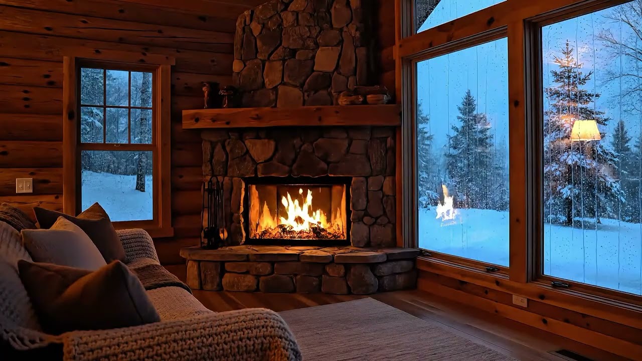 Rain on Cabin Roof at Night 🌙 Relaxing Rain Sounds for Sleep & Insomnia