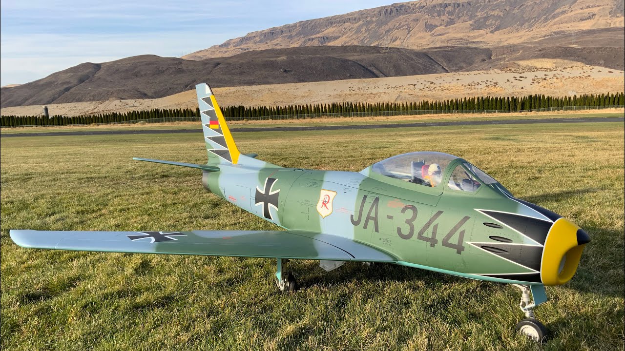 F-86F Sabre Skymaster models 1/5 scale - maiden flight