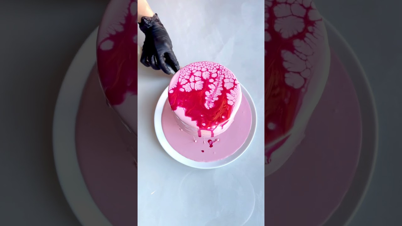 Mirror glazing #cake