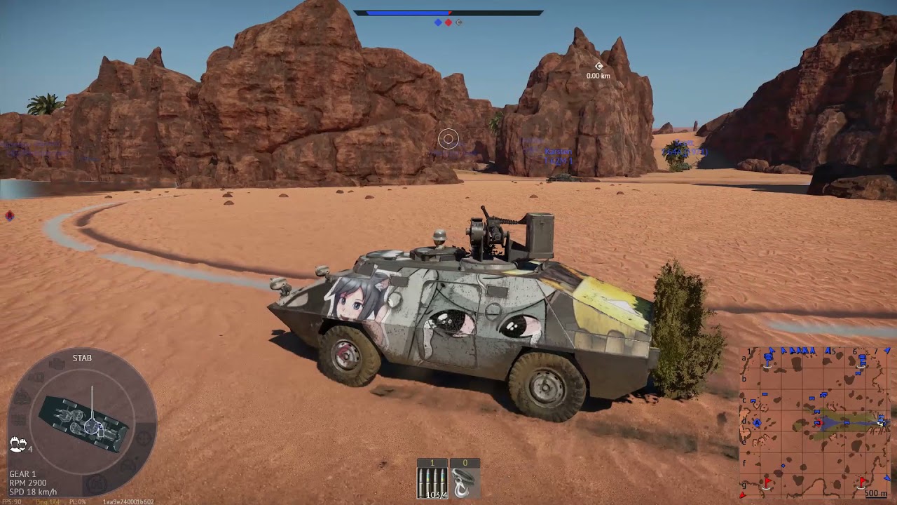 Exploring Red Desert map War Thunder Dev server