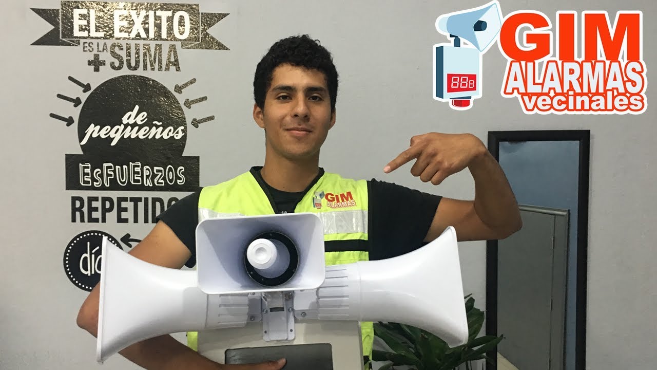Alarma Vecinal Multisirena con botones fijos inal&aacute;mbricos|GIM ALARMAS VECINALES