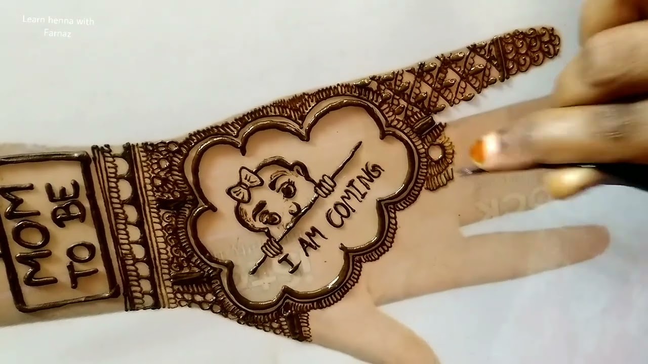 Baby shower mehndi design | Simple Baby shower mehndi design | गोद भराई मेंहदी डिज़ाइन