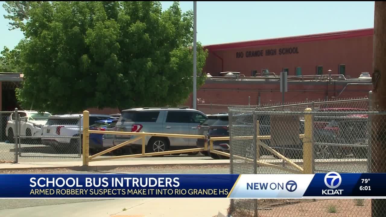 Armed robbery suspects board school bus, enter Rio Grande High campus