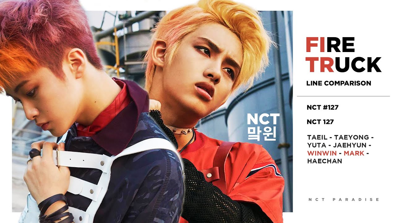 NCT 127 - Fire Truck (Released Ver. vs. Leaked Ver.) (Line Comparison) (cr. ultimatekpop)