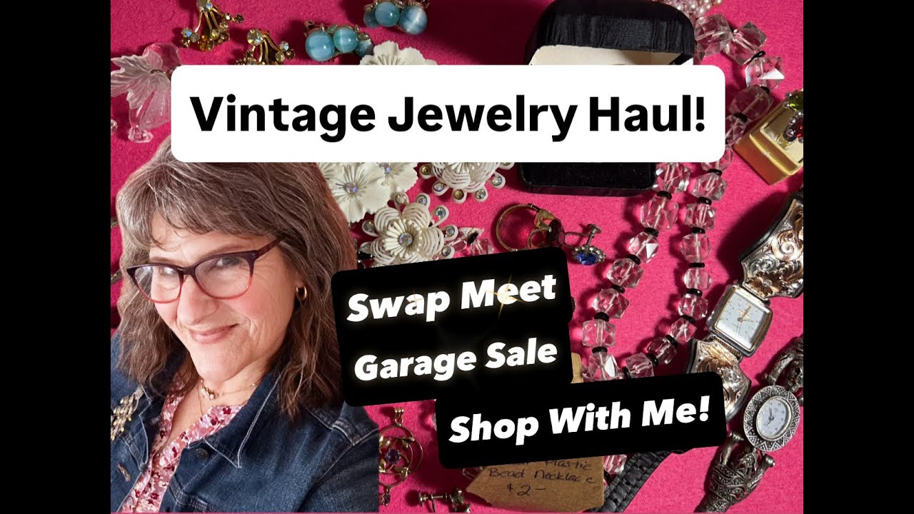 Vintage Jewelry Haul 💎 | Garage Sale & Swap Meet Treasures!