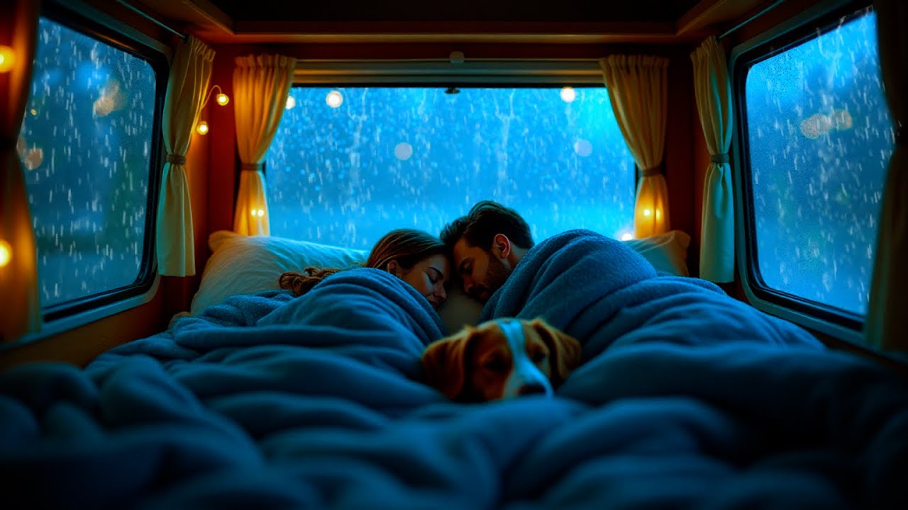 Cozy Rain and Thunder in The Car: ASMR For The Best Sleep and Relaxation ⛈️