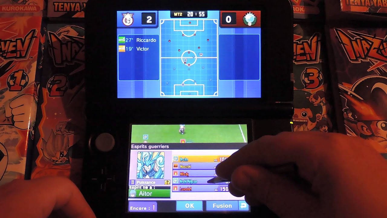 Inazuma Eleven GO Lumière : VS Séléction Mondiale + deux écrans + ( fin de vidéo ) !