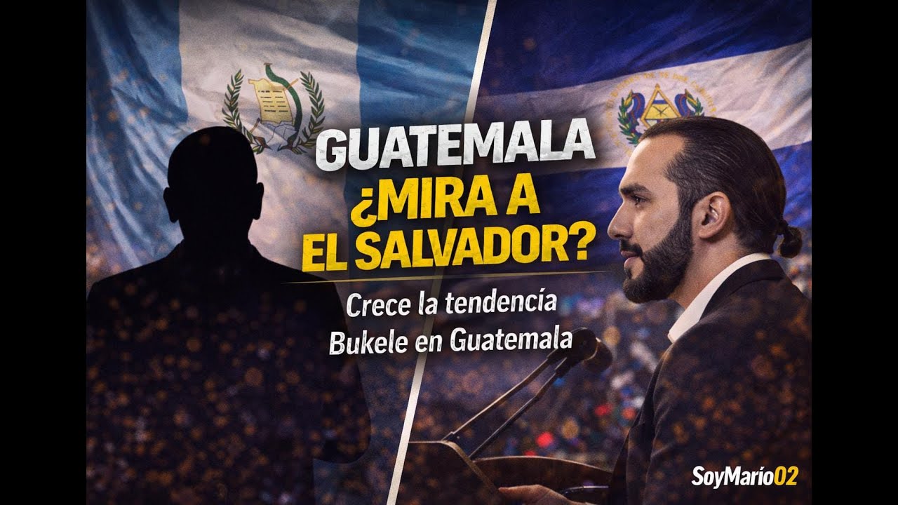 GUATEMALA ¿MIRA A EL SALVADOR?Crece la tendencia Bukele en Guatemala