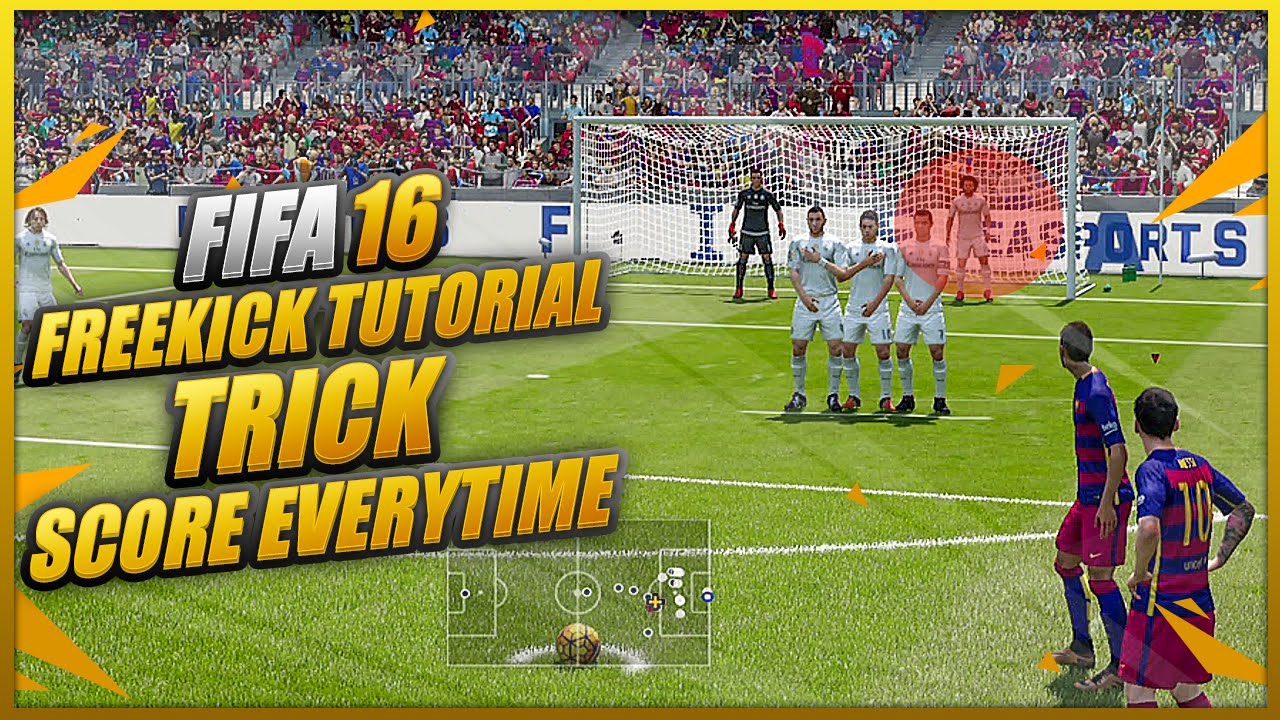 FIFA 16 FREE KICKS TRICK - TUTORIAL / SCORE EVERYTIME - THE UNSTOPPABLE FREE KICK TECHNIQUE