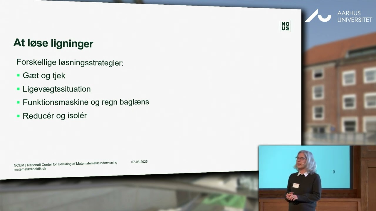 Oplæg ved Marit Hvalsøe Schou på Matematikdidaktikkens dag 2025